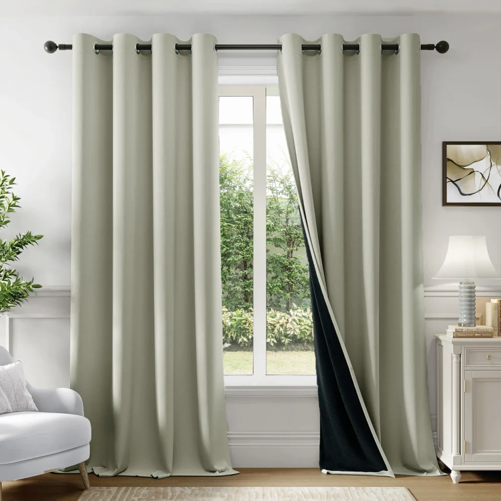 Dzire Decor 100% Blackout Curtains for Bedroom and Living Room